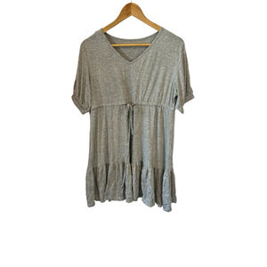 New With Tags Beach Coverup Sun Dress Women’s Medium Grey Casual Short Dress M